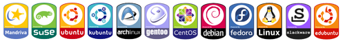 لوگو های ورژنه های مختلف لینوکس